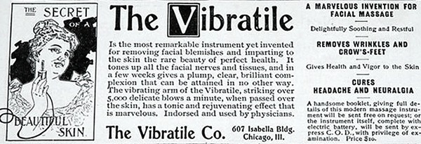 Reklama na Vibratile - vibrátor, který umí vyhladit vrásky