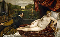 Venuše s varhaníkem - Renesanční erotický motiv