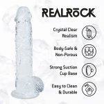 Realistické dildo s varlaty a přísavkou RealRock 5"