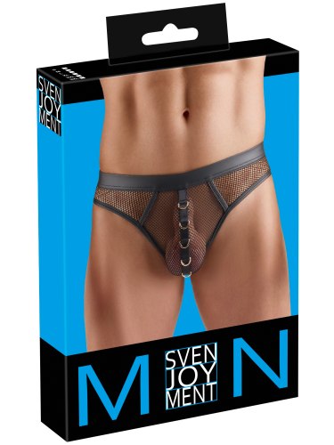 Síťovaná tanga s ozdobnými kroužky Svenjoyment