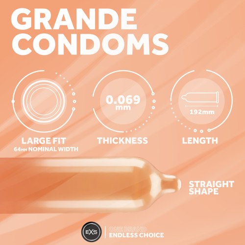 XXL kondomy EXS Grande, 12 ks