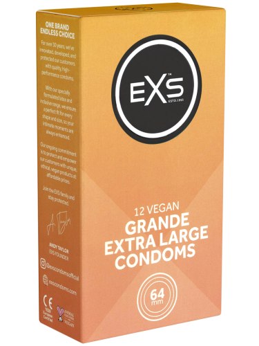 XXL kondomy EXS Grande, 12 ks