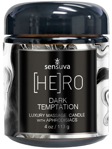 Masážní svíčka (HE)RO Dark Temptation, 113 g