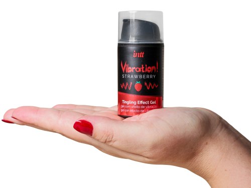Stimulační gel Vibration! Strawberry, 15 ml