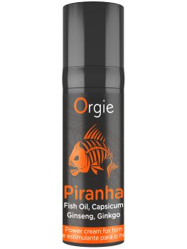 Stimulační krém pro lepší erekci Orgie Piranha, 15 ml – Gely na erekci