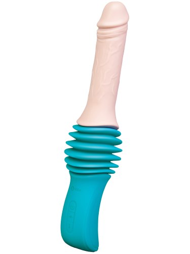 Přirážecí vibrátor s přísavkou Thrusting Dildo Machine
