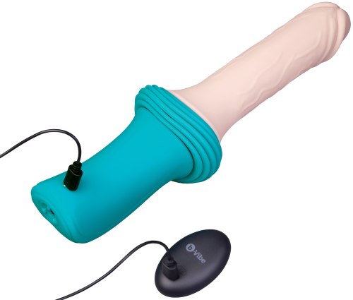 Přirážecí vibrátor s přísavkou Thrusting Dildo Machine