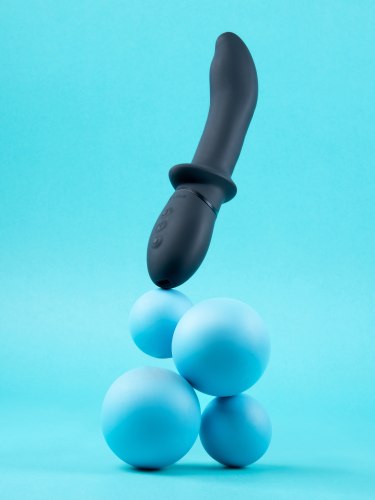 Rotační a perličkový anální vibrátor Rimming P-Spot Vibe