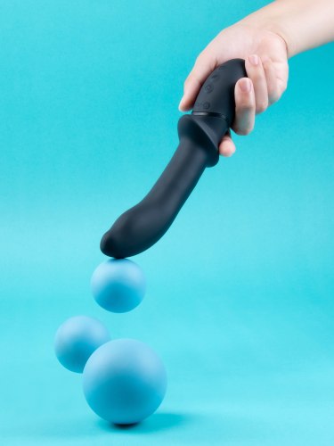 Rotační a perličkový anální vibrátor Rimming P-Spot Vibe
