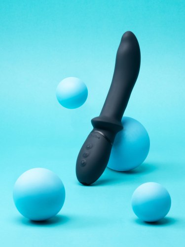 Rotační a perličkový anální vibrátor Rimming P-Spot Vibe