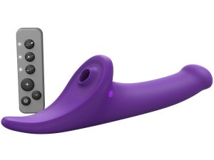 Vibrační strapon s jazýčkem Strap-On-Me – vel. M – Vibrační připínací penisy