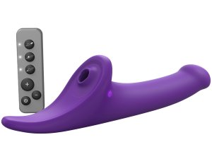 Vibrační strapon s jazýčkem Strap-On-Me – vel. L – Vibrační připínací penisy