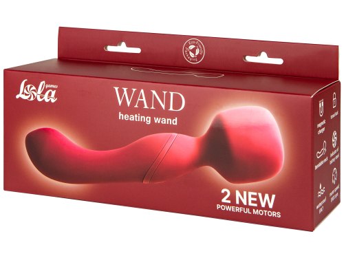 Hřejivá masážní hlavice/vibrátor Heating Wand Red