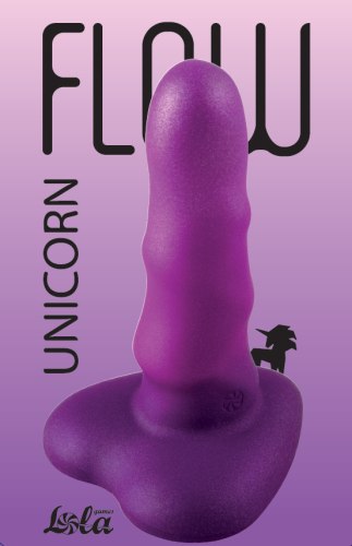 Dildo s přísavkou Flow Unicorn Mini Purple