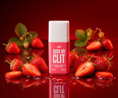 Stimulační gel na klitoris Suck My Clit Wild Strawberry, 15 ml