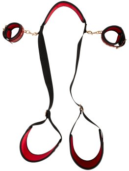 Bondage postroj s krčním límcem Bad Kitty – Bondage sady a postroje pro důkladné svázání