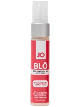 Gel na orální sex System JO BLŌ Strawberry Lemonade, 30 ml – Uvolňující přípravky na deepthroat