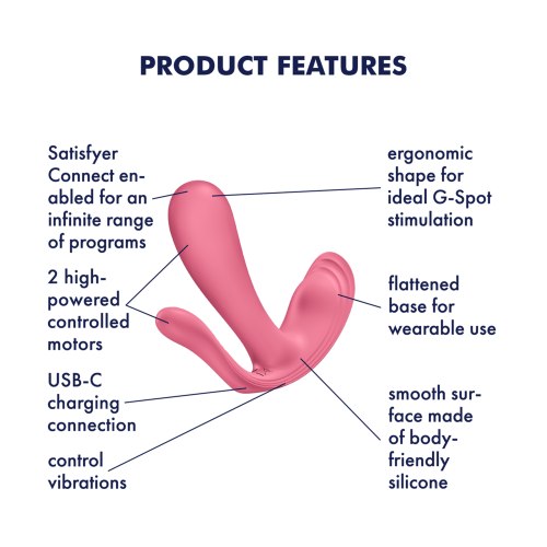 Vibrátor do kalhotek Satisfyer Top Secret +