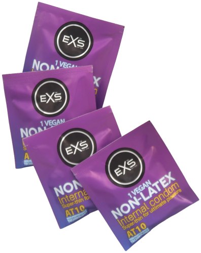 Bezlatexové kondomy pro ženy EXS, 4 ks
