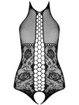 Síťované dámské body s krajkou BS094