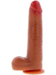 Realistický vibrátor s přísavkou Foreskin Dildo 23 cm