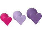 Sada análních kolíků Heart Plug Set, 3 ks