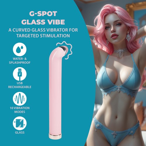 Skleněný vibrátor G-Spot Glass Vibe