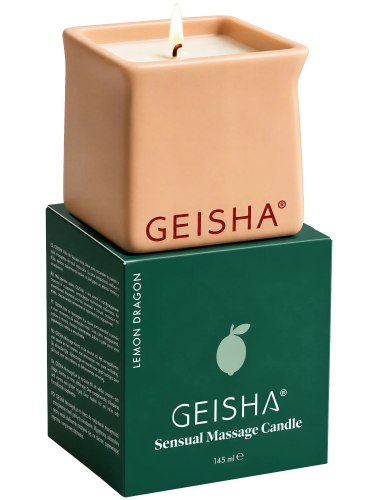 Masážní svíčka Geisha Lemon Dragon, 145 ml