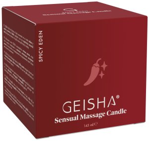 Masážní svíčka Geisha Spicy Eden, 145 ml – Svíčky pro uvolňující i erotickou masáž