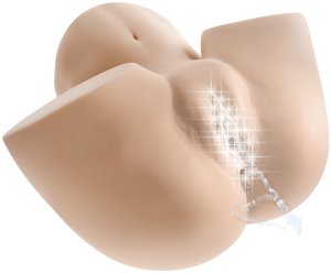 Stříkající, sací a vibrační masturbátor Squirt For Me XL – Sací masturbátory pro muže
