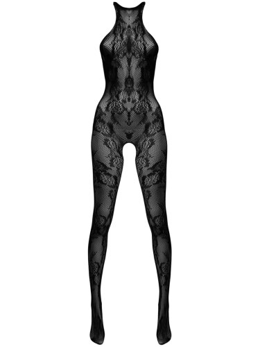 Síťovaný catsuit s krajkou Matilda, one size