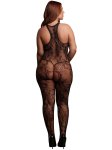 Síťovaný catsuit s krajkou Matilda, queen size