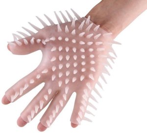 Masturbační/masážní rukavice se stimulačními výstupky – Masážní pomůcky a doplňky