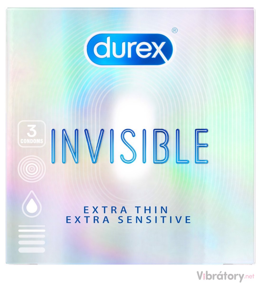 Kondomy Durex Invisible Extra Thin Extra Sensitive, 3 ks