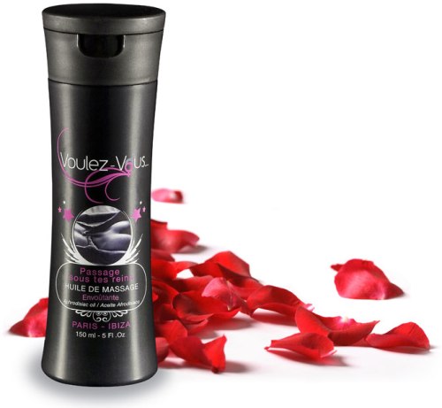 Luxusní masážní olej Voulez-Vous Růžové lístky