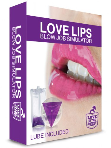 Nafukovací simulátor orálního sexu pro muže Love Lips