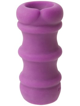 Oboustranný masturbátor Mood Pleaser UR3 Purple – Masturbátory bez vibrací (honítka)