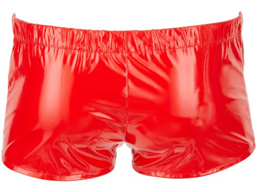 Červené lakované boxerky
