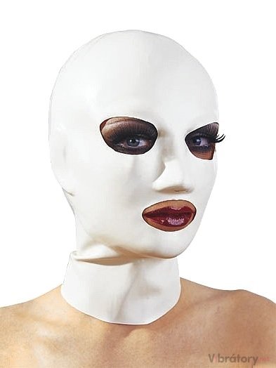 Latexová maska - bílá, unisex