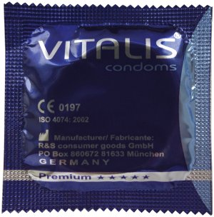 Kondom Vitalis Tutti Frutti - sladká žvýkačka – Kondomy s příchutí na orální sex