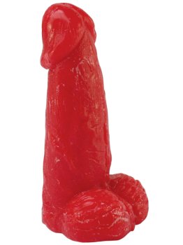 Jahodové "lízátko" ve tvaru penisu pro trénink orálního sexu – Erotické sladkosti