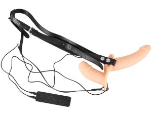 Dvojitý vibrační strap-on Duo – Dvojité připínací penisy