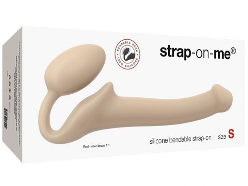Tvarovatelný samodržící připínací penis Strap-On-Me (velikost S)