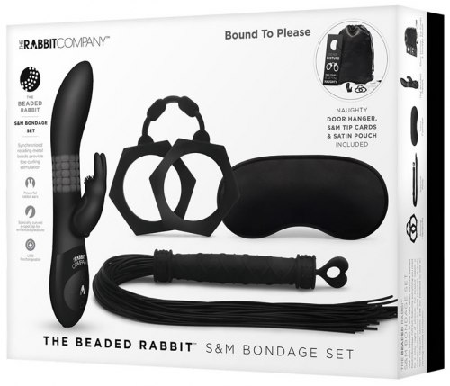 Sada erotických pomůcek The Beaded Rabbit Bondage