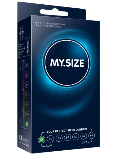 Kondomy MY.SIZE 47 mm, 10 ks