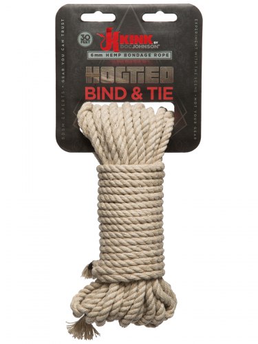 Konopné lano na bondage Hogtied Bind & Tie 30 ft, 9 m