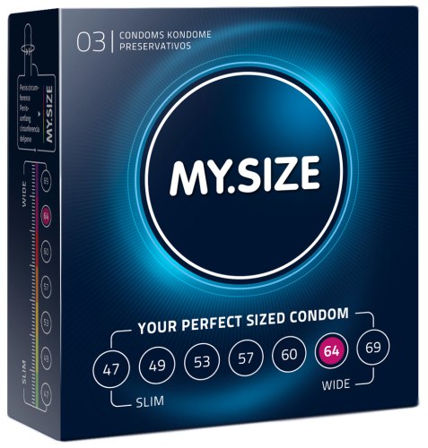 Kondomy MY.SIZE 64 mm, 3 ks