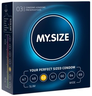 Kondomy MY.SIZE 53 mm, 3 ks – Klasické kondomy