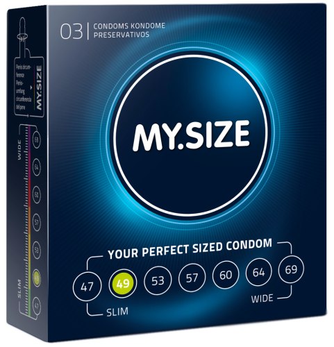 Kondomy MY.SIZE 49 mm, 3 ks