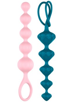Sada análních kuliček Satisfyer Beads, barevné – Anální kuličky a korále